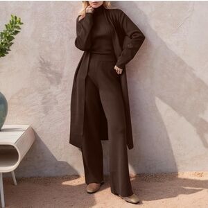 Knit 3-piece Knit Lounge Set Size Small